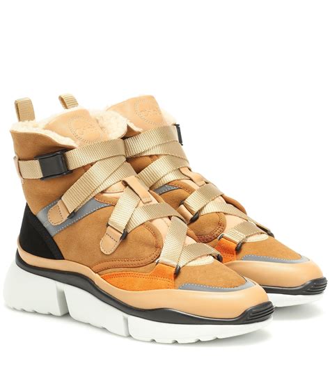 chloe trainers|chloe sonnie high top sneakers.